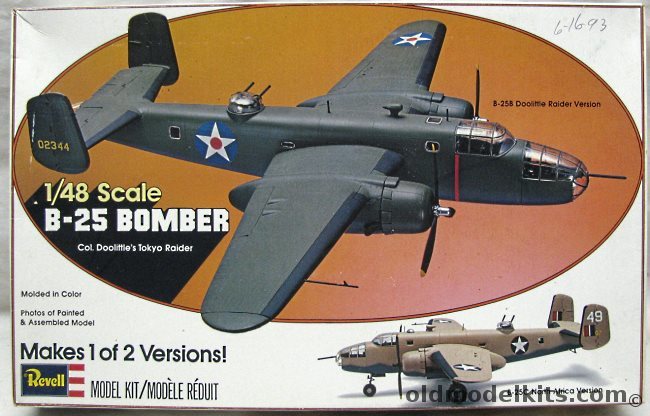 Revell 1/48 B-25B Mitchell Doolittle Raider - Or North Africa Version, H285 plastic model kit